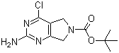 2-氨基-4-氯-5,7-二氢-6H-吡咯并[3,4-d]嘧啶-6-羧酸叔丁酯分子结构 (CAS 1207175-28-7)