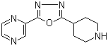 2-(5-(Piperidin-4-yl)-1,3,4-oxadiazol-2-yl)pyrazine molecular structure (CAS 1207175-56-1)