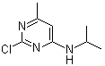 2-氯-6-甲基-N-(1-甲基乙基)-4-嘧啶胺分子结构 (CAS 1207424-55-2)