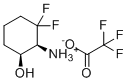 (1S,6S)-2,2-difluoro-6-hydroxycyclohexanaminium trifluoroacetate molecular structure (CAS 1207557-15-0)