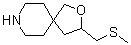 3-[(甲硫基)甲基]-2-氧杂-8-氮杂螺[4.5]癸烷分子结构 (CAS 1209297-97-1)