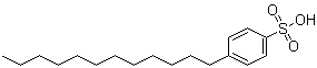 4-十二烷基苯磺酸分子结构 (CAS 121-65-3)
