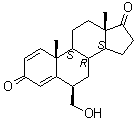 6beta-(羟基甲基)雄甾-1,4-二烯-3,17-二酮分子结构 (CAS 121021-51-0)