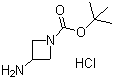 3-氨基-1-吖丁啶羧酸叔丁酯盐酸盐分子结构 (CAS 1210273-37-2)