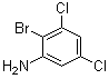 2-溴-3,5-二氯苯胺分子结构 (CAS 1211214-30-0)