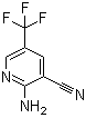 2-Amino-5-(trifluoromethyl)-3-pyridinecarbonitrile molecular structure (CAS 1211514-97-4)