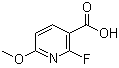 2-氟-6-甲氧基-3-吡啶羧酸分子结构 (CAS 1211515-88-6)