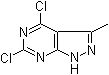 4,6-二氯-3-甲基-1H-吡唑并[3,4-d]嘧啶分子结构 (CAS 1211522-68-7)
