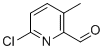 6-氯-3-甲基吡啶甲醛分子结构 (CAS 1211537-07-3)