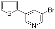 3-Bromo-5-(2-thienyl)pyridine molecular structure (CAS 1211541-09-1)