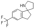 2,3-Dihydro-5-(trifluoromethyl)spiro[1H-indene-1,2'-pyrrolidine molecular structure (CAS 1211594-38-5)