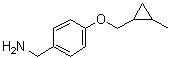4-[(2-甲基环丙基)甲氧基]苯甲胺分子结构 (CAS 1211594-46-5)