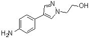 4-(4-Aminophenyl)-1H-pyrazole-1-ethanol molecular structure (CAS 1211594-59-0)