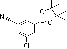 3-Chloro-5-cyanophenylboronic acid pinacol ester molecular structure (CAS 1212021-11-8)