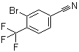 3-溴-4-(三氟甲基)苯甲腈分子结构 (CAS 1212021-55-0)