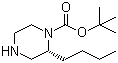(2R)-2-丁基-1-哌嗪甲酸叔丁酯分子结构 (CAS 1212133-43-1)
