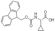(alphaS)-alpha-[[(9H-Fluoren-9-ylmethoxy)carbonyl]amino]cyclopropaneacetic acid molecular structure (CAS 1212257-18-5)