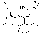 2,3,4,6-Tetra-O-acetyl-alpha-D-mannopyranosyl trichloroacetimidate molecular structure (CAS 121238-27-5)