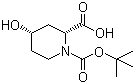 (2R,4S)-4-Hydroxypiperidine-1,2-dicarboxylic acid 1-(tert-butyl) ester molecular structure (CAS 1212688-40-8)