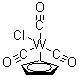 三羰基氯(环戊二烯基)钨分子结构 (CAS 12128-24-4)