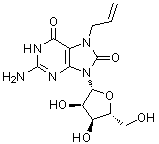7-烯丙基-8-氧代鸟苷分子结构 (CAS 121288-39-9)