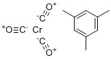Tricarbonyl((1,2,3,4,5,6-eta)-1,3,5-trimethylbenzene)chromium molecular structure (CAS 12129-67-8)