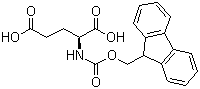 Fmoc-L-谷氨酸分子结构 (CAS 121343-82-6)