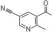 5-乙酰基-6-甲基-3-吡啶甲腈分子结构 (CAS 121348-16-1)