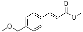 (E)-3-[4-(甲氧基甲基)苯基]-2-丙烯酸甲酯分子结构 (CAS 121379-29-1)