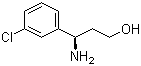 (3R)-3-Amino-3-(3-chlorophenyl)propanol molecular structure (CAS 1213949-37-1)