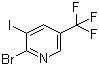 2-溴-3-碘-5-(三氟甲基)吡啶分子结构 (CAS 1214323-90-6)