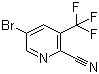 5-Bromo-3-(trifluoromethyl)-2-pyridinecarbonitrile molecular structure (CAS 1214377-57-7)