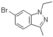 6-溴-1-乙基-3-甲基-1H-吲唑分子结构 (CAS 1214900-39-6)