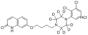 去氢阿立哌唑-d8盐酸盐分子结构 (CAS 1215383-78-0)