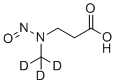 N-亚硝基-N-(甲基-d3)-3-氨基丙酸分子结构 (CAS 1215691-18-1)