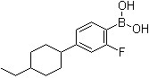 [4-(4-Ethylcyclohexyl)-2-fluorophenyl]boronic acid molecular structure (CAS 1215794-43-6)