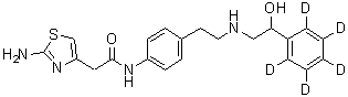 外消旋-米拉贝隆-d<sub>5</sub>分子结构 (CAS 1215807-38-7)