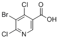 5-Bromo-4,6-dichloronicotinic acid molecular structure (CAS 1216474-94-0)