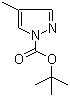 4-甲基吡唑-1-羧酸叔丁酯分子结构 (CAS 121669-69-0)