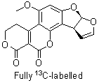 黄曲霉毒素 G1-(全碳-13)分子结构 (CAS 1217444-07-9)
