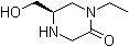 (5R)-1-乙基-5-(羟基甲基)-2-哌嗪酮分子结构 (CAS 1217727-36-0)