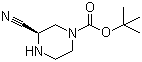 (3R)-3-氰基-1-哌嗪甲酸叔丁酯分子结构 (CAS 1217791-74-6)