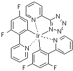 (OC-6-44)-二[3,5-二氟-2-(2-吡啶基)苯基][2-(2H-四唑-5-基)吡啶]铱分子结构 (CAS 1219078-44-0)