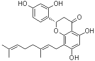 槐黄烷酮 C分子结构 (CAS 121927-91-1)