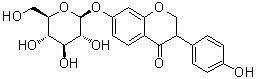 (-)-二氢大豆黄甙分子结构 (CAS 121927-96-6)