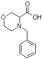 4-苄基-3-吗啉羧酸分子结构 (CAS 1219426-63-7)