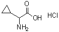 alpha-氨基环丙烷乙酸盐酸盐分子结构 (CAS 1219429-81-8)