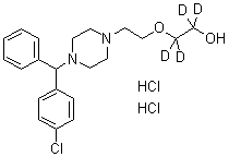 Hydroxyzine-d<sub>4</sub> dihydrochloride molecular structure (CAS 1219805-91-0)