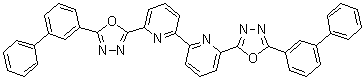 6,6'-二(5-[1,1'-联苯]-3-基-1,3,4-恶二唑-2-基)-2,2'-联吡啶分子结构 (CAS 1219827-28-7)