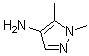 1,5-二甲基-1H-吡唑-4-胺分子结构 (CAS 121983-36-6)